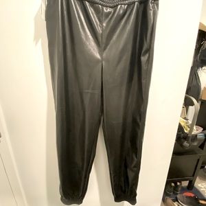 Babaton Zedel Pleather Pants - Large